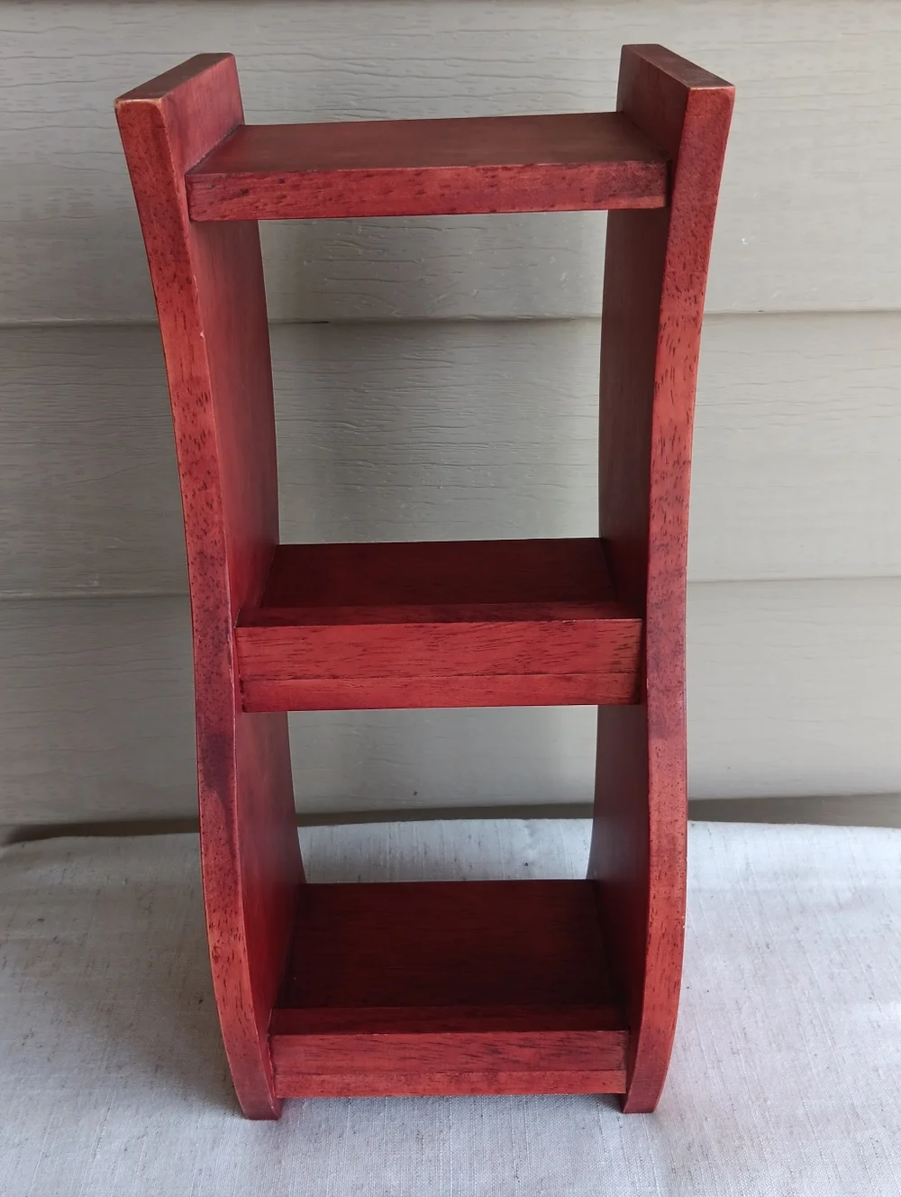 Counter Or Wall Hanging Shelf. Cherry Stain. 14